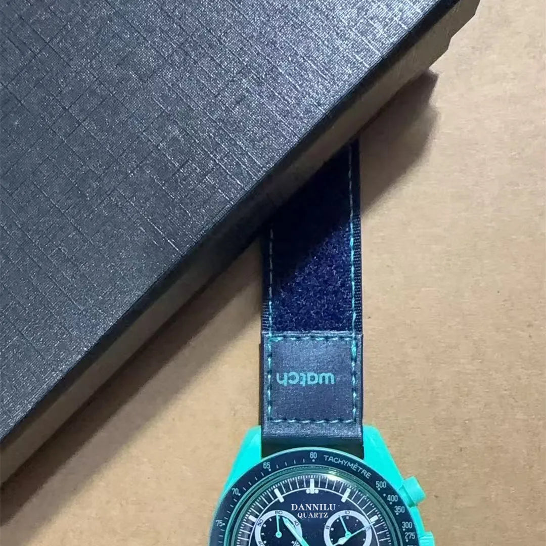 2026 New Lunar Mission Quartz Chronometer with 6 multifunctional pointers - Light Ball Waterproof Strap and Strap Free Delivery