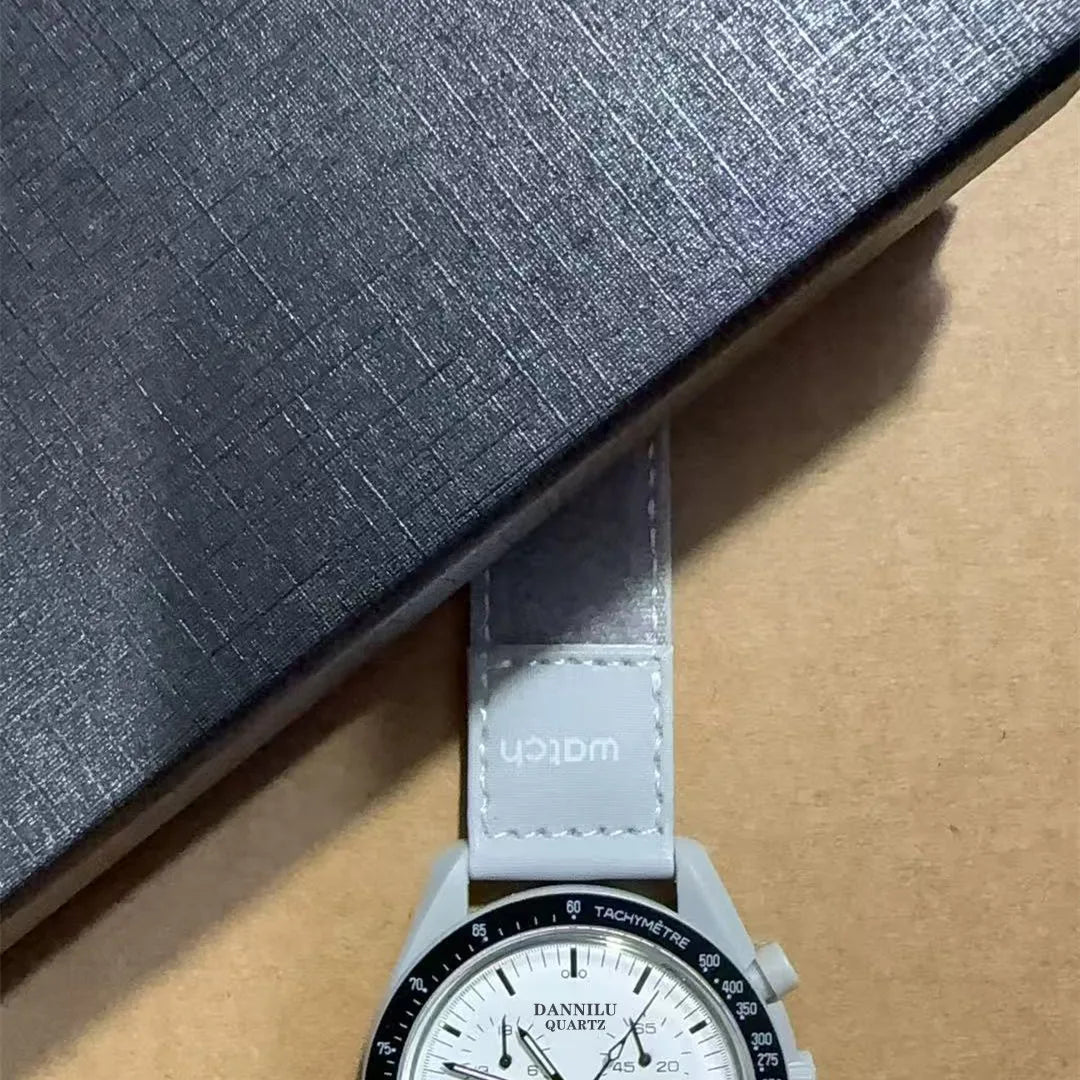 2026 New Lunar Mission Quartz Chronometer with 6 multifunctional pointers - Light Ball Waterproof Strap and Strap Free Delivery