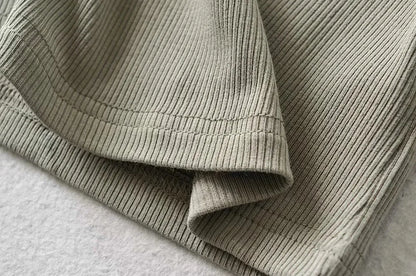 Sexy O-neck Crop Tee